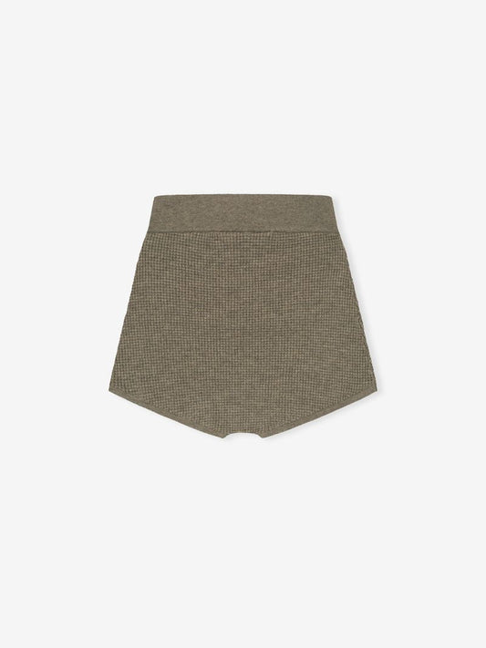 Womens Waffle Knit Boy Short