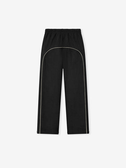 Womens Suede Fleece Signature Relaxed Pant