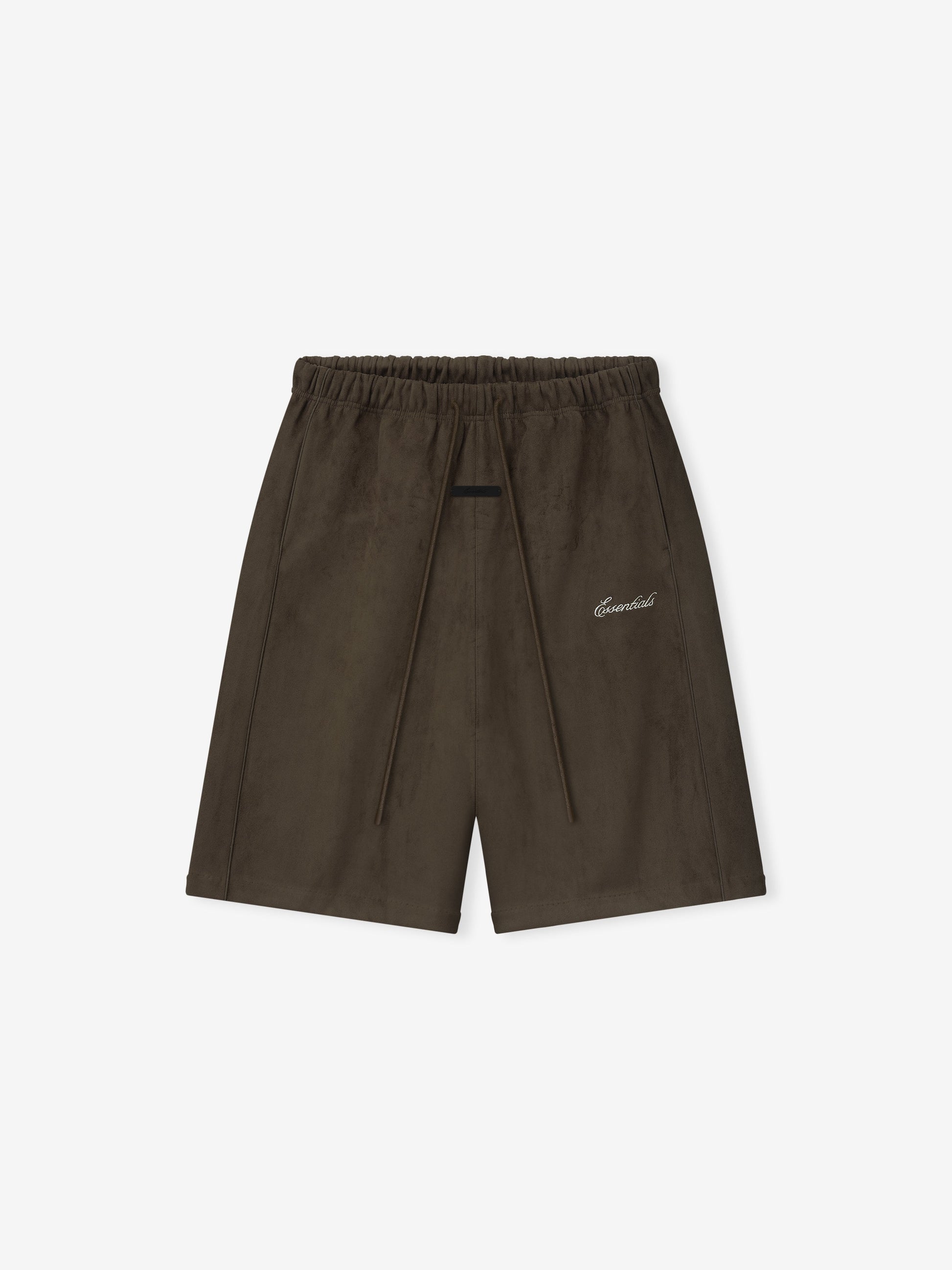 Suede Fleece Signature Relaxed Sweatshort W/ Piping