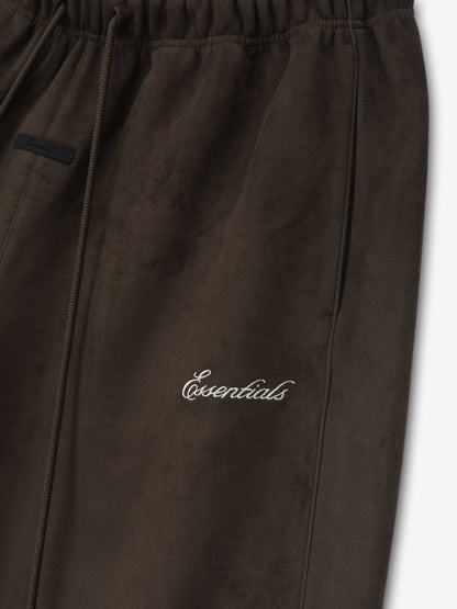 Suede Fleece Signature Relaxed Sweatshort W/ Piping