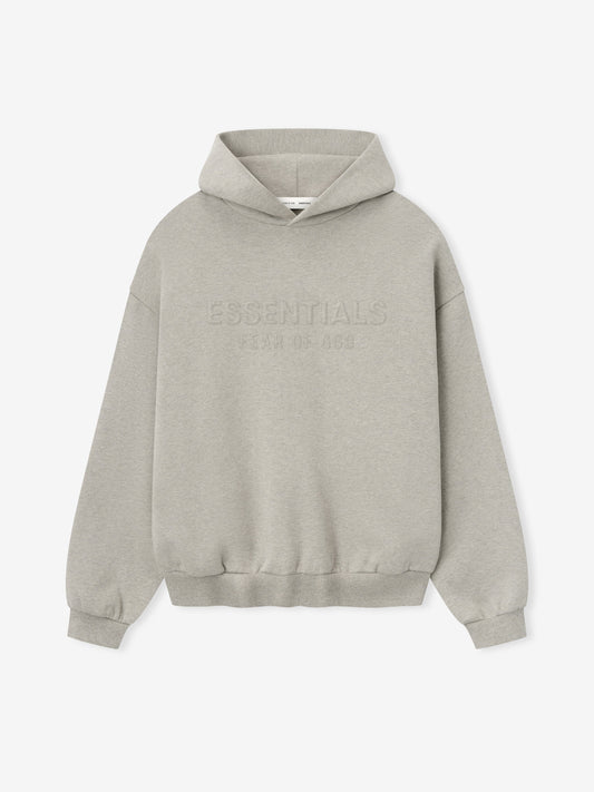 Embossed 90s Fit Fleece Hoodie