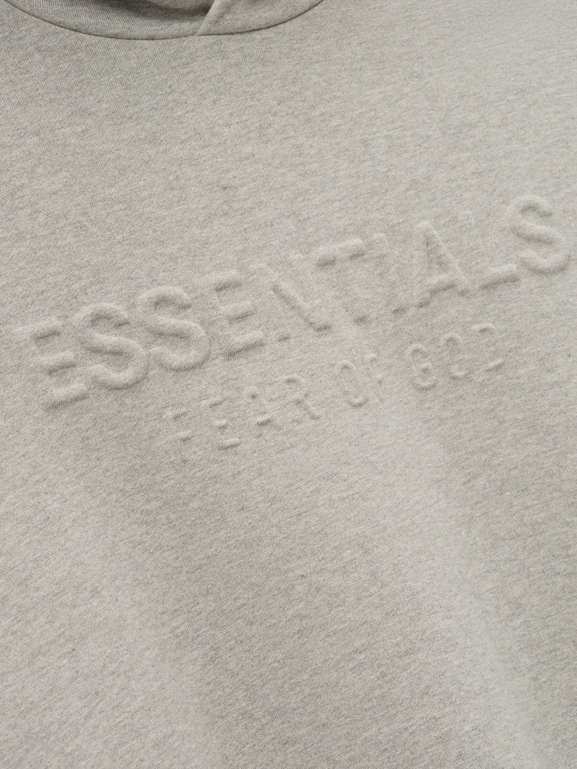 Embossed 90s Fit Fleece Hoodie