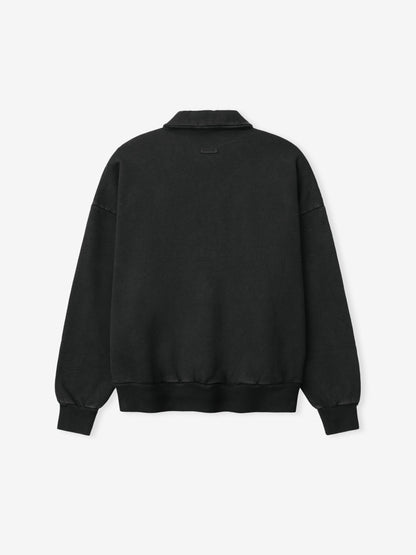 Sunfaded Half Zip Polo Sweatshirt