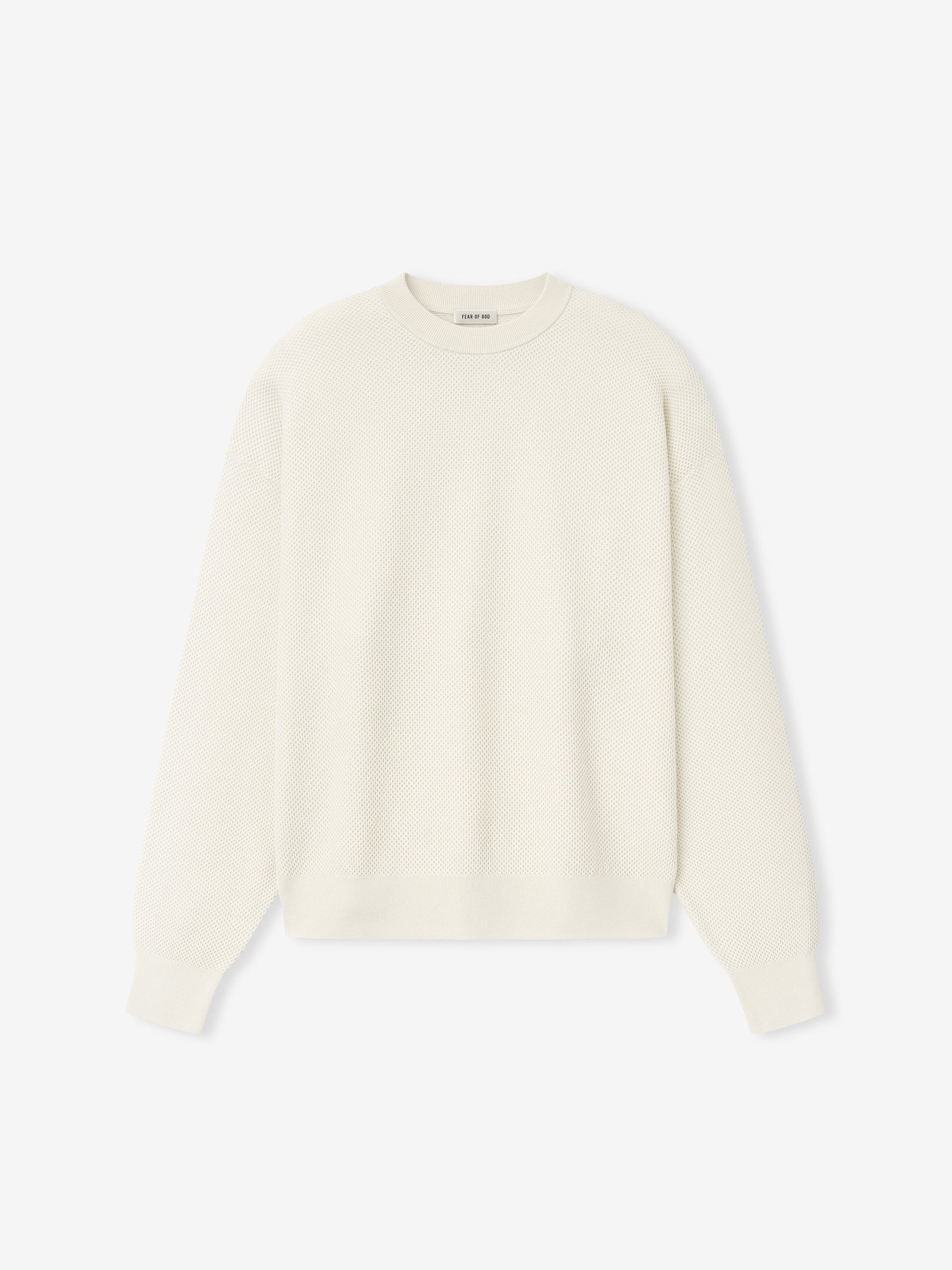 Wool Cotton Sport Mesh Knit Sweater