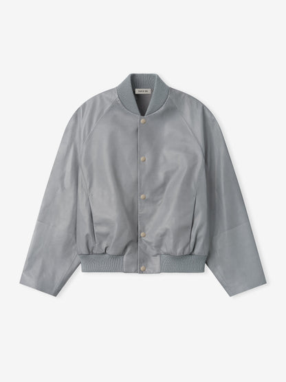 Leather 9 Raglan Bomber Jacket
