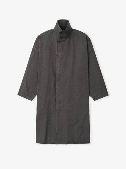Garment-Dyed Cropped Sleeve Car Coat