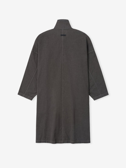 Garment-Dyed Cropped Sleeve Car Coat