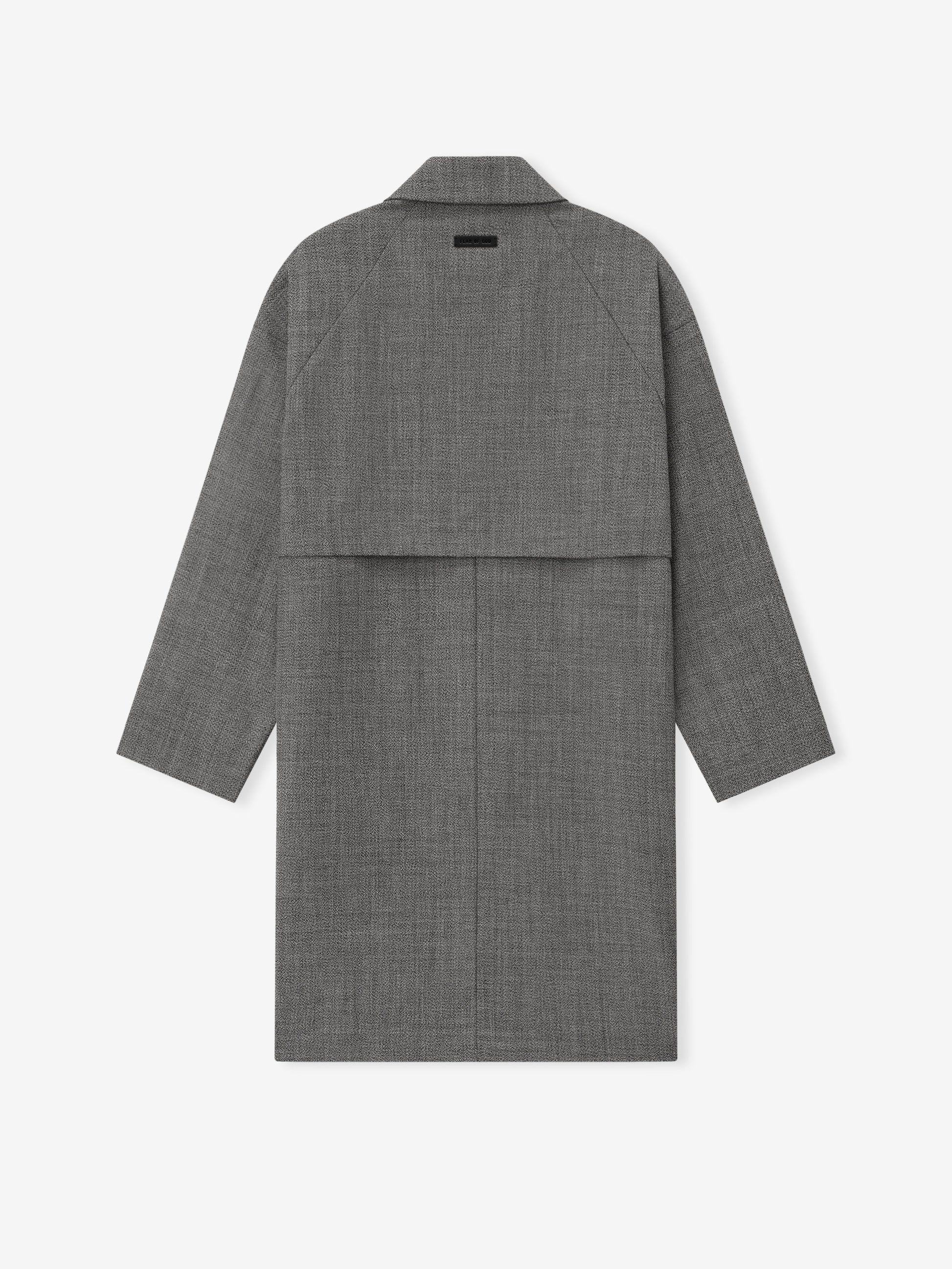 Mouline Wool Relaxed Trench Coat