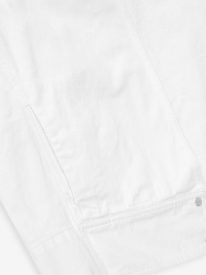 Womens Cotton Twill Relaxed Lapelless Jacket