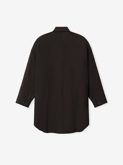 Womens Viscose Oxford Relaxed Shirt