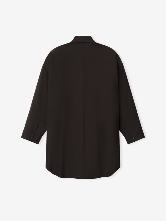 Womens Viscose Oxford Relaxed Shirt