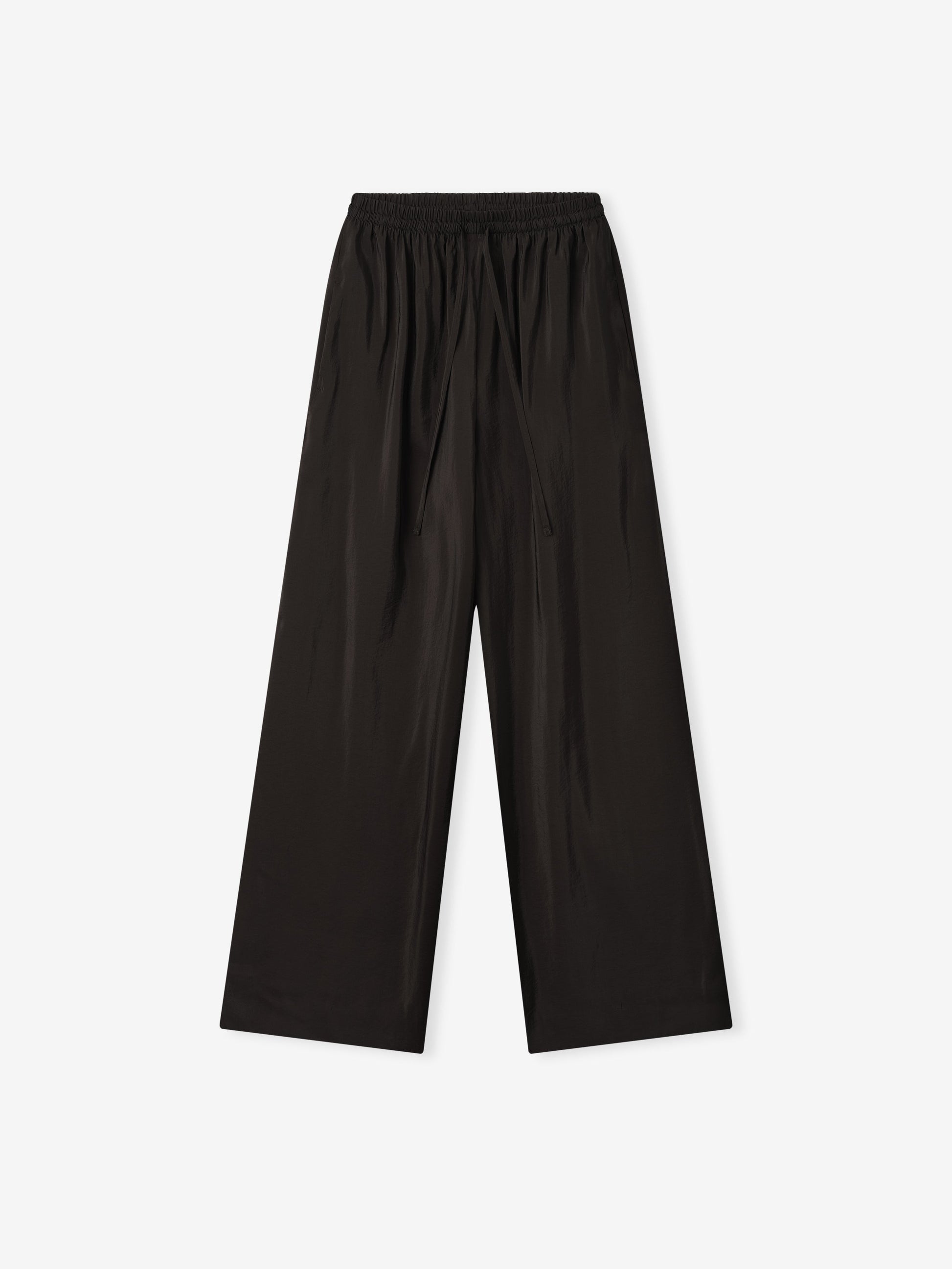 Womens Crinkle Viscose Drawstring Pants