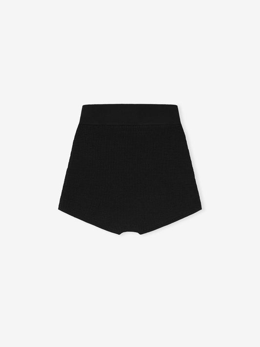 Womens Waffle Knit Boy Short