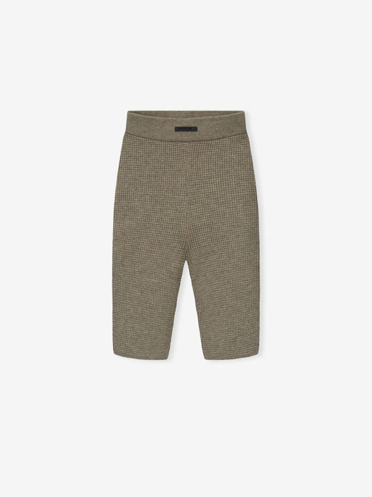 Womens Waffle Knit Biker Short