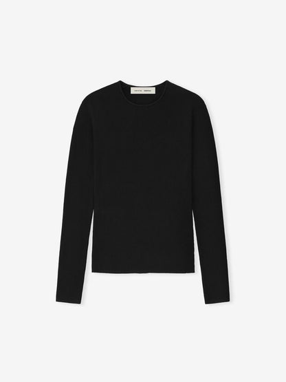 Womens Rib Long Sleeve Top